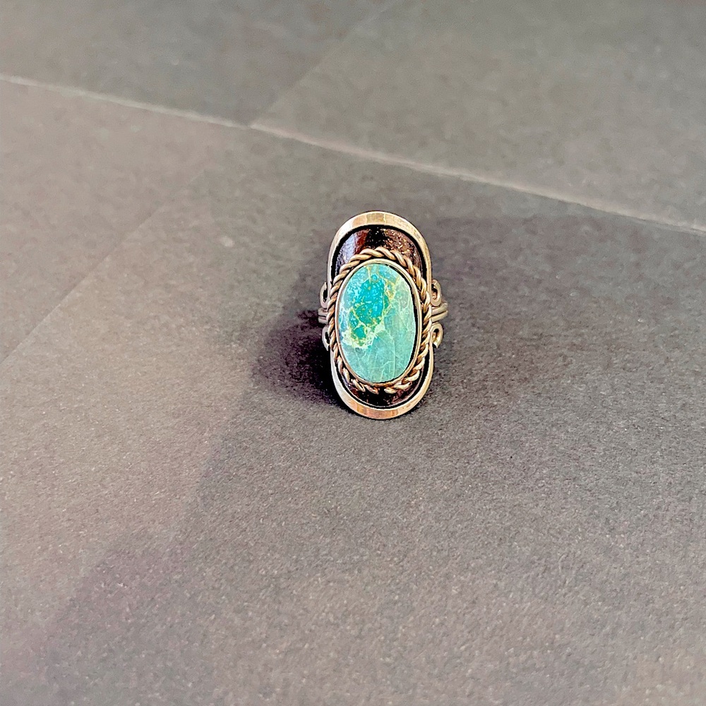 Fine Jewelry Turquoise and Silver Ring